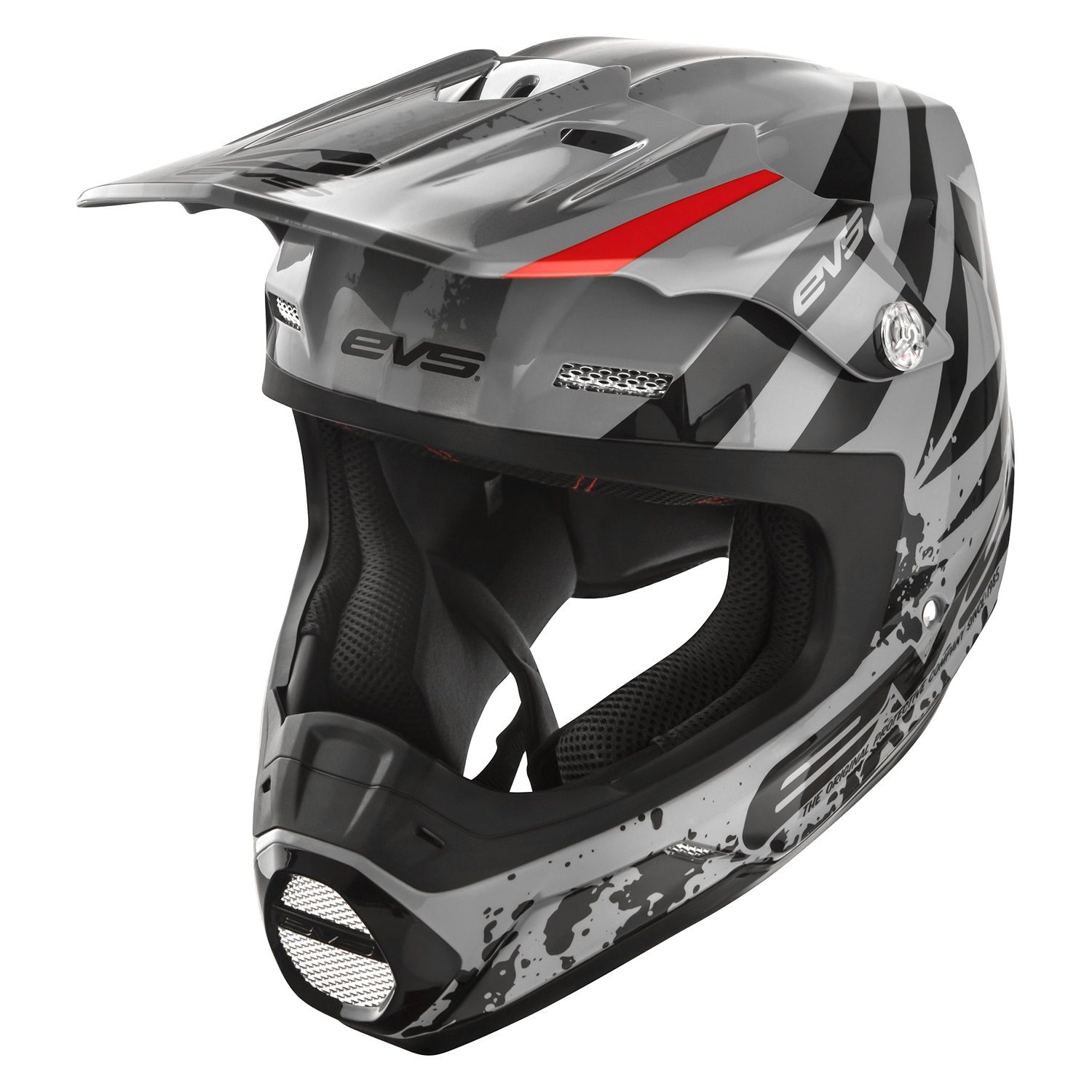 EVS Sports® HE18T5G-GY-S - T5 Grappler Small Gray Off-Road Helmet