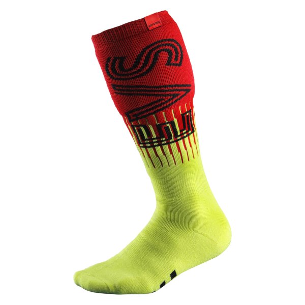 EVS Sports® - Torino Socks (Large/X-Large, Hi-Viz Yellow/Red)