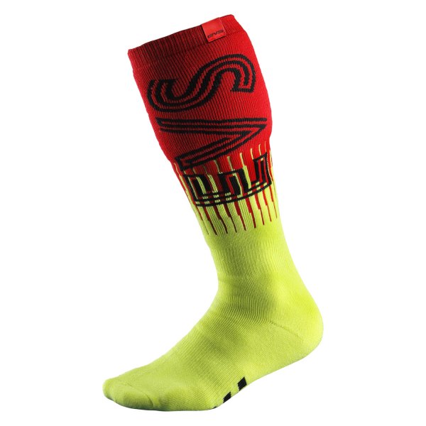 EVS Sports® - Torino Socks (Small/Medium, Hi-Viz Yellow/Red)