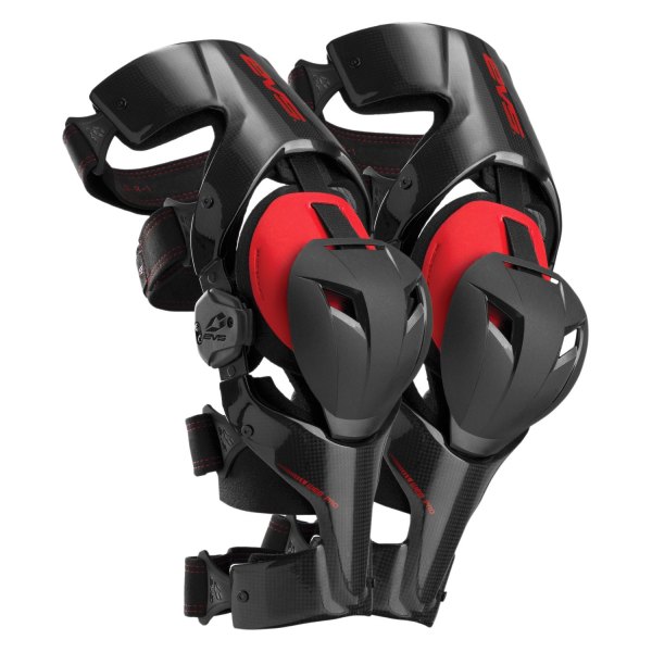EVS Sports® - Web Pro Knee Brace Set (Large, Black/Red)