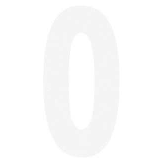 Factory Effex® - FX STD Style White Numbers "0"