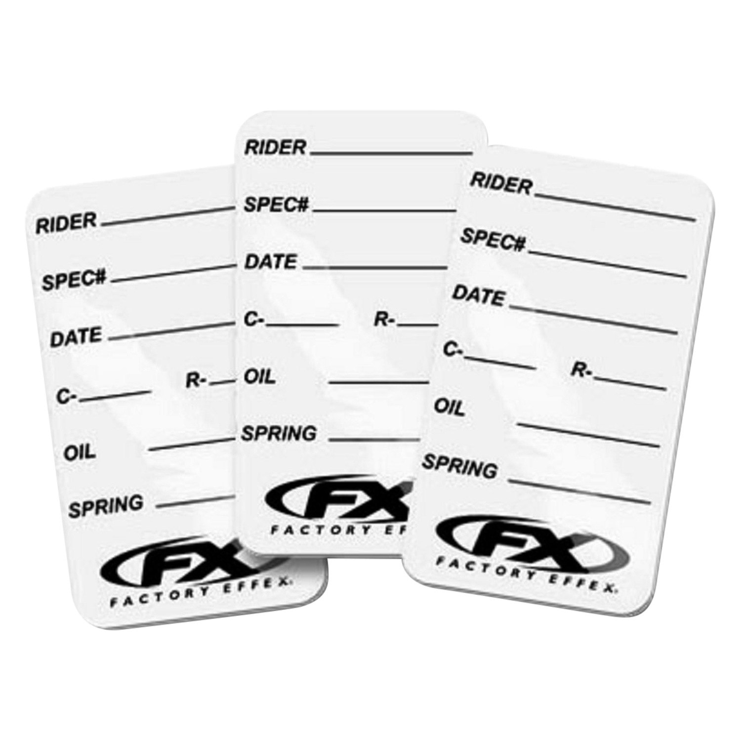 3 PACK FACTORY EFFEX NA STICKERS WP SUSPENSION SPEC STICKER 