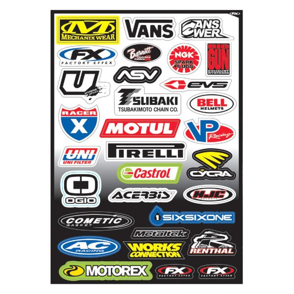 Factory Effex® - Sponsor Sticker Sheet