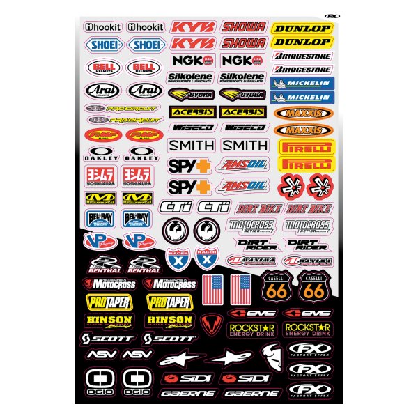 Factory Effex® - Micro Sponsor Sticker Sheet