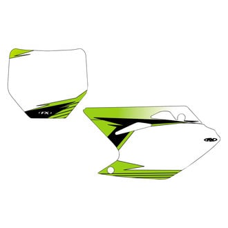 Factory Effex® - White Graphic Number Plate Backgrounds