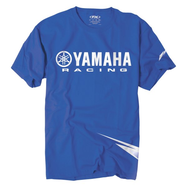 Factory Effex® - Yamaha Racing Strobe Men's T-Shirt (Medium, Royal Blue)