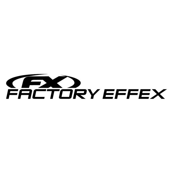 Factory Effex® - FX Horizontal Style Black Window Die-Cut Sticker