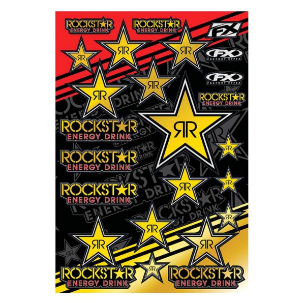 Factory Effex® - Rockstar Style Gold Sticker Sheet