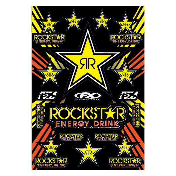 Factory Effex® - Rockstar Style Yellow Sticker Sheet
