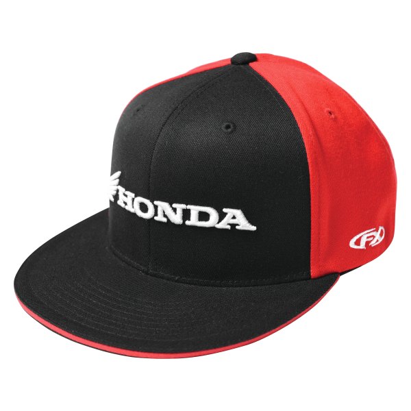 Factory Effex® - Honda Horizontal Flex Style Hat (Small/Medium, Black/Red)