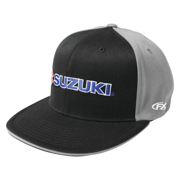 Factory Effex® - Suzuki Team Flex-Fit Hat (Small/Medium, Black/Gray)