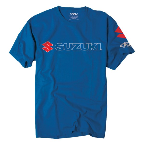 Factory Effex® - Suzuki Team Men's T-Shirt (Medium, Royal Blue)