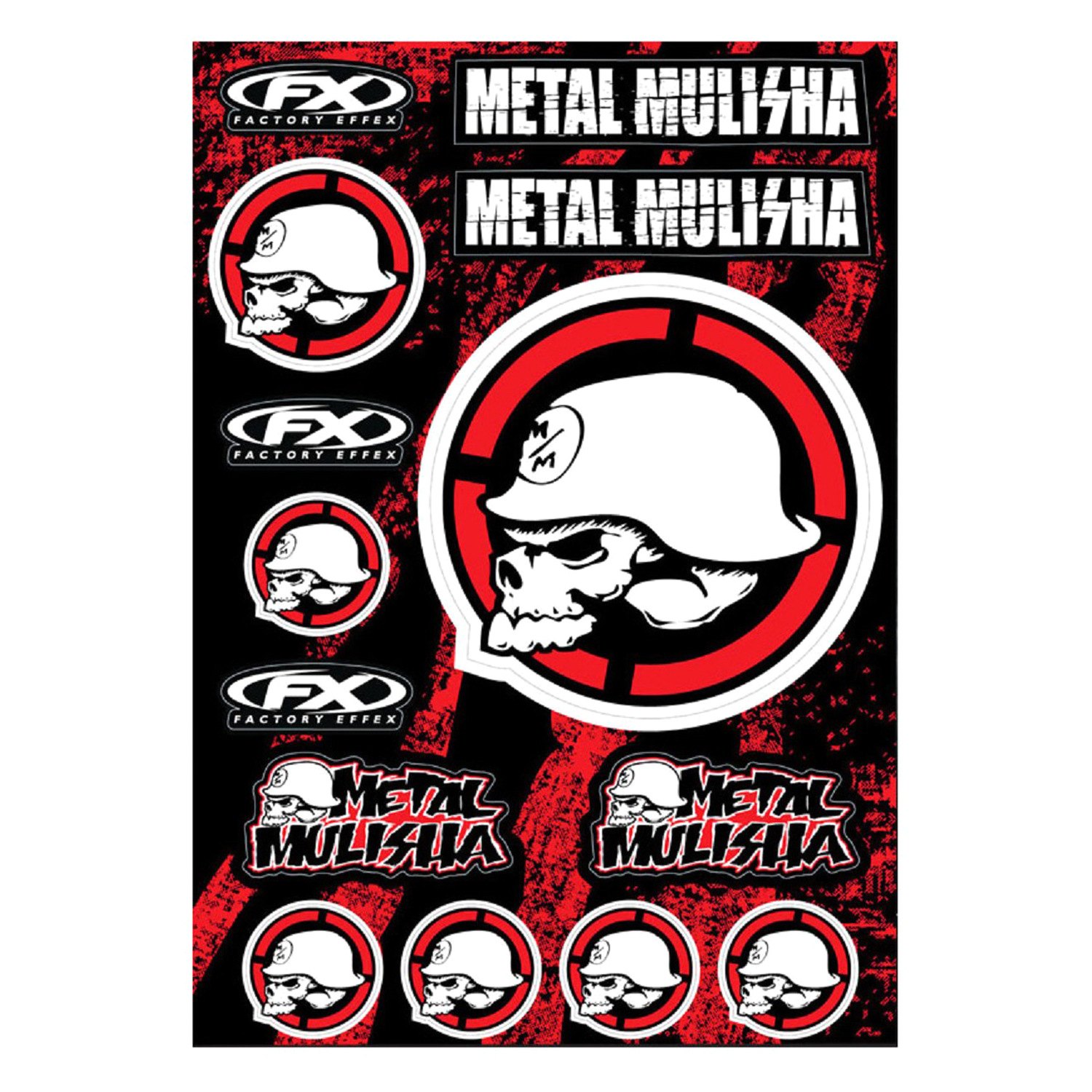 Factory Effex® 16-68052 - Metal Mulisha Style Sticker Sheet