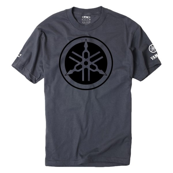 Factory Effex® - Yamaha Tuning Fork Men's T-Shirt (Medium, Charcoal Gray)