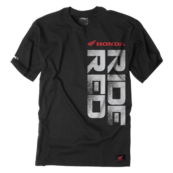 Factory Effex® - Honda Ride Red Vert Men's T-Shirt (Large, Black)