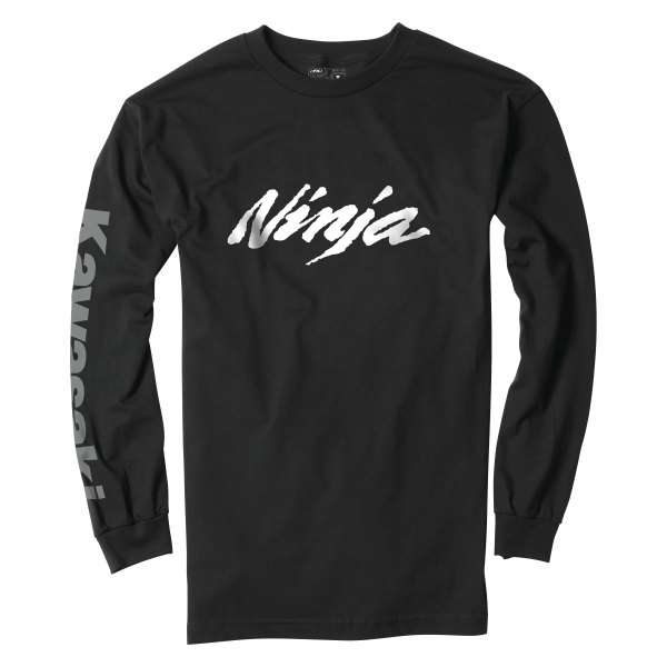 Factory Effex® - Kawasaki Ninja Men's Long Sleeve T-Shirt (Large, Black)