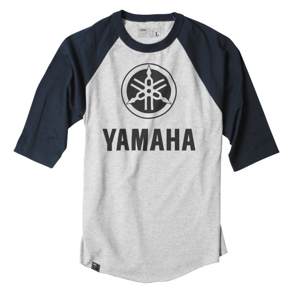 Factory Effex® - Yamaha Baseball Men's T-Shirt (Medium, Navy/Heather Gray)