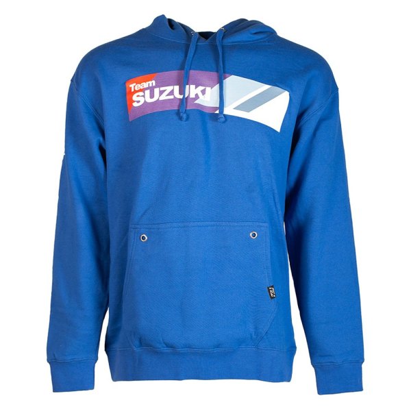 Factory Effex® - Suzuki Team Men's Pullover Hoodie (Medium, Royal Blue)