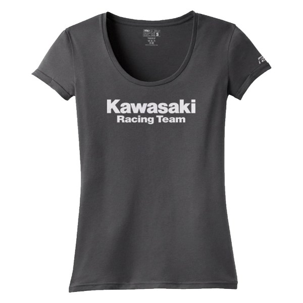 Factory Effex® - Kawasaki Racing Women's T-Shirt (Large, Charcoal)