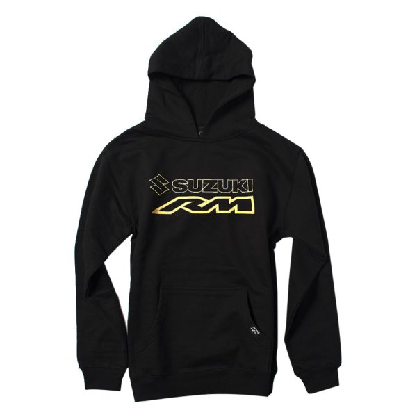 Factory Effex® - Suzuki RM Youth Pullover Hoodie (Large, Black)