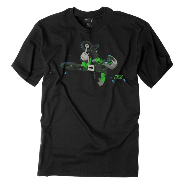 Factory Effex® - FX Moto Kids Green T-Shirt (Large, Black)