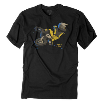 Factory Effex® - FX Moto Kids Yellow T-Shirt (Large, Black)