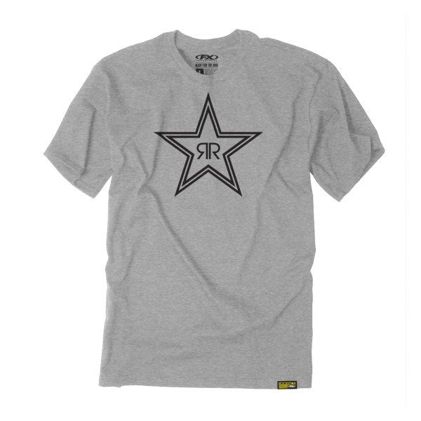 Factory Effex® - Rockstar Outline Men's T-Shirt (Medium, Heather Gray)