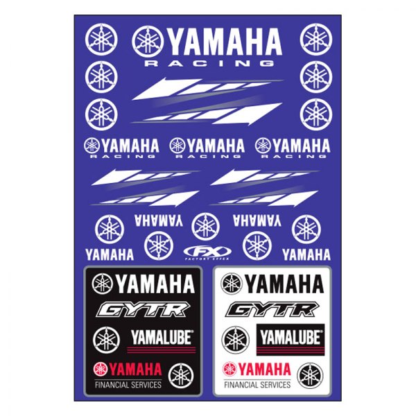 Factory Effex® - Yamaha Racing Style OEM Sticker Sheet