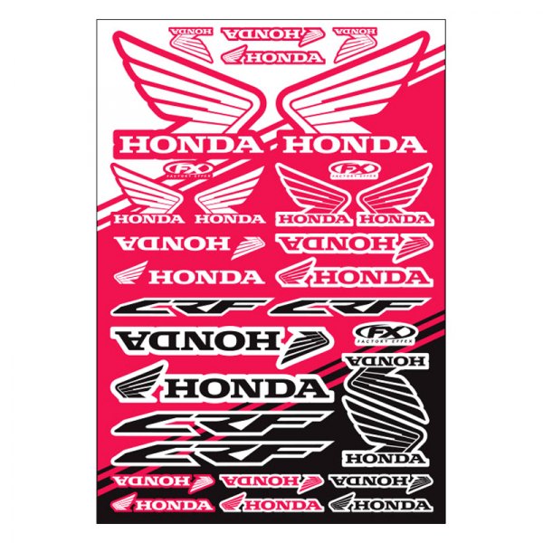 Factory Effex® - Honda CRF Style OEM Sticker Sheet