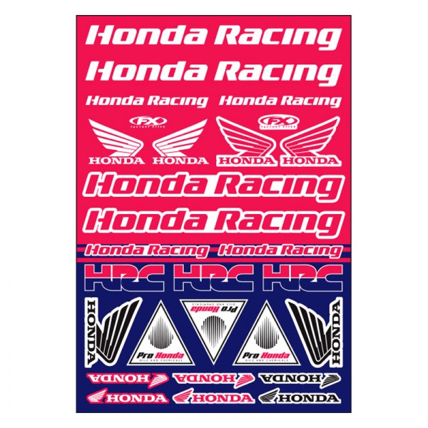Factory Effex® - Honda Racing Style OEM Sticker Sheet