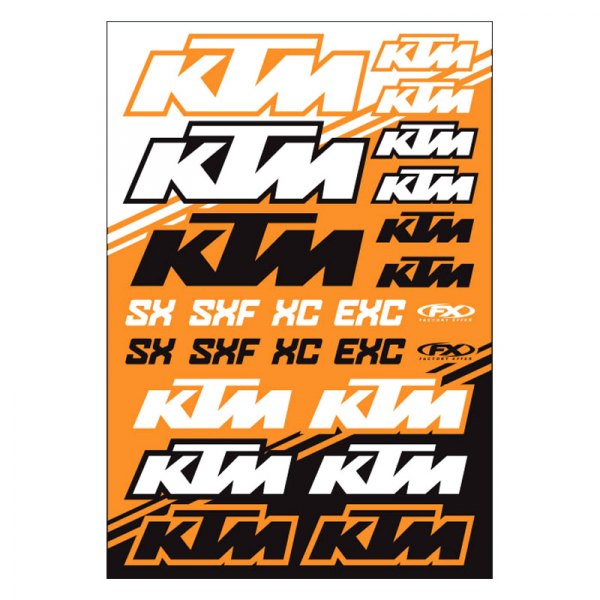 Factory Effex® - KTM SX Style OEM Sticker Sheet