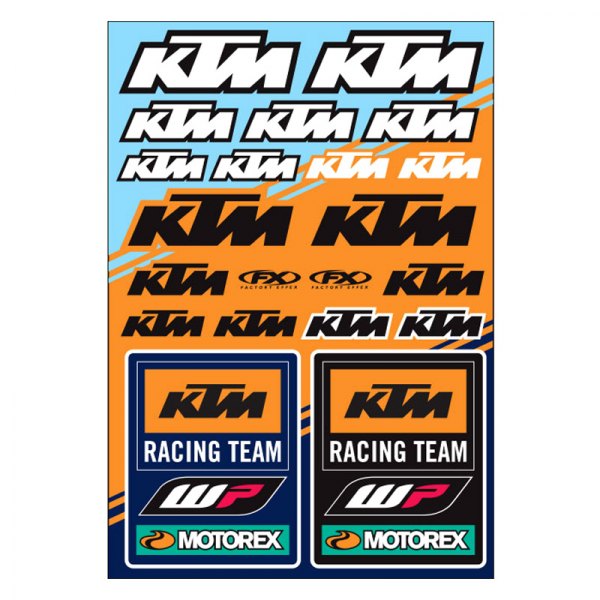 Factory Effex® - KTM Racing Style OEM Sticker Sheet