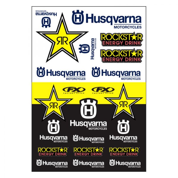 Factory Effex® - Husqvarna Racing Style OEM Sticker Sheet
