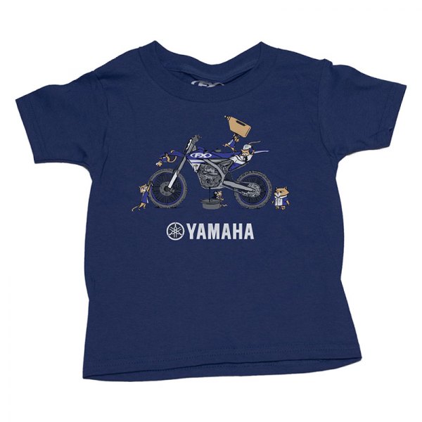 Factory Effex® - Yamaha Pit Crew Toddler Youth T-Shirt (2 (Tall), Navy)