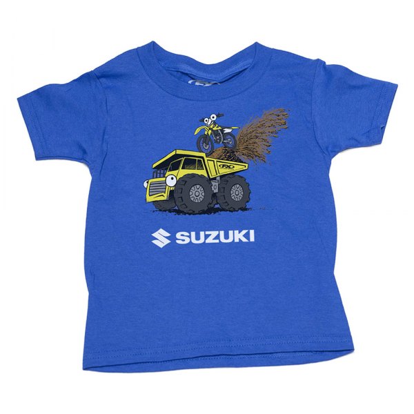 Factory Effex® - Suzuki Earthmover Toddler Youth T-Shirt (3 (Tall), Royal)