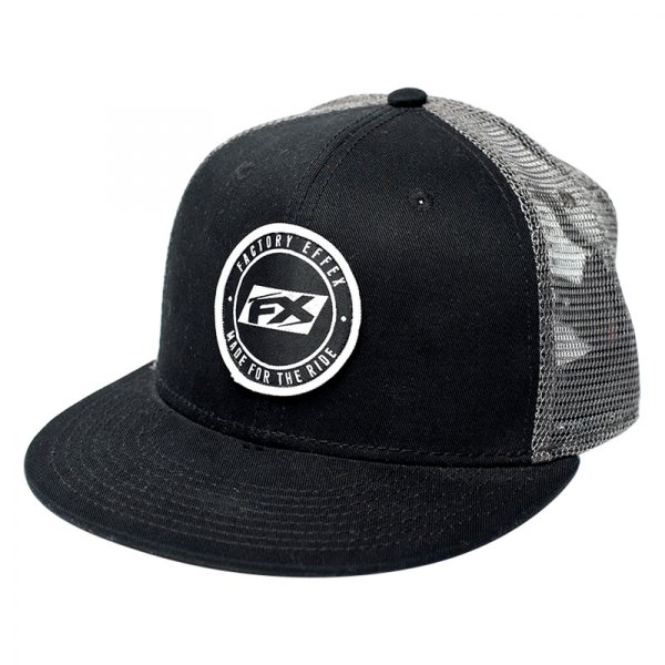 Factory Effex® - FX Statement Snapback Hat (One Size, Black/Gray)