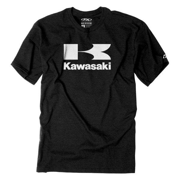 Factory Effex® - Kawasaki Flying K Men's T-Shirt (Medium, Heather Charcoal)