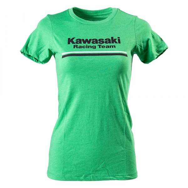 Factory Effex® - Kawasaki Stripes Women's T-Shirt (Small, Kelly Green)