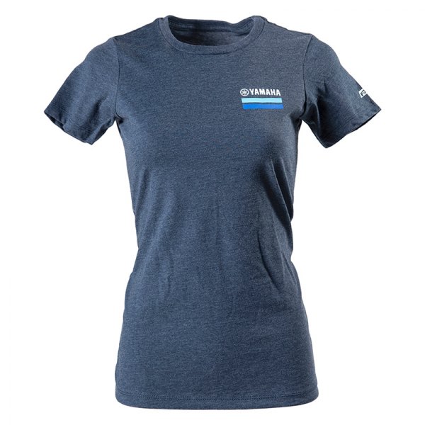 Factory Effex® - Yamaha Chevron Women's T-Shirt (Small, Heather Navy)