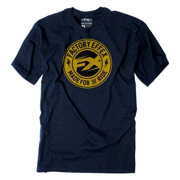 Factory Effex® - FX Bullseye Men's T-Shirt (Large, Heather Navy)