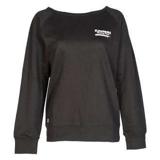 Factory Effex® 22-88126 - Kawasaki Crew Women's Sweatshirt (X-Large, Charcoal)