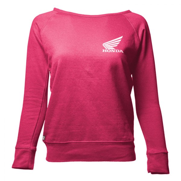 Factory Effex® - Honda Crew Women's Sweatshirt (Small, Brite Pink)