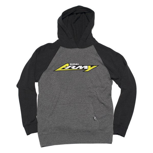 Factory Effex® - Suzuki Army Youth Hoodie (Small, Charcoal/Black)