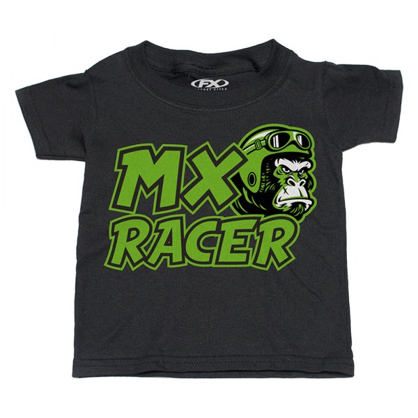 Factory Effex® - Lifestyle Toddler Kawasaki MX Racer Youth T-Shirt (2X-Large (Tall), Black)