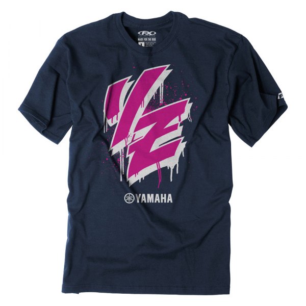 Factory Effex® - Lifestyle Yamaha Drip Youth T-Shirt (Small, Navy)