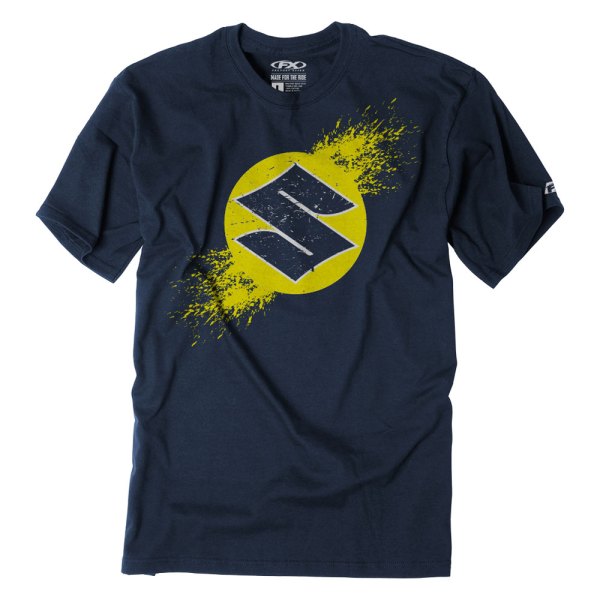 Factory Effex® - Lifestyle Suzuki Overspray Youth T-Shirt (Small, Navy)