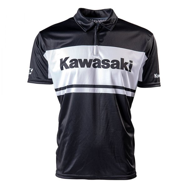 Factory Effex® - Lifestyle Kawasaki Team Pit Men's T-Shirt (Medium, Black/White)