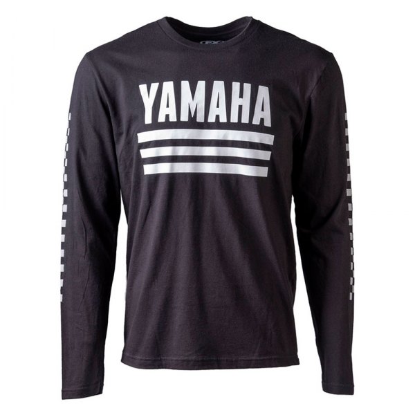 Factory Effex® - Lifestyle Yamaha Racer Men's Long Sleeve T-Shirt (Large, Black)