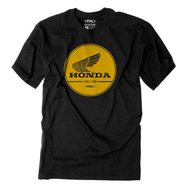 Factory Effex® - Lifestyle Honda Gold Label Men's T-Shirt (Medium, Black)