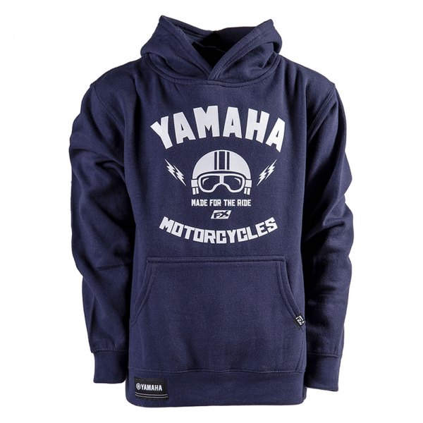Factory Effex® - Lifestyle Yamaha Helmet Youth Hoodie (Small, Navy)